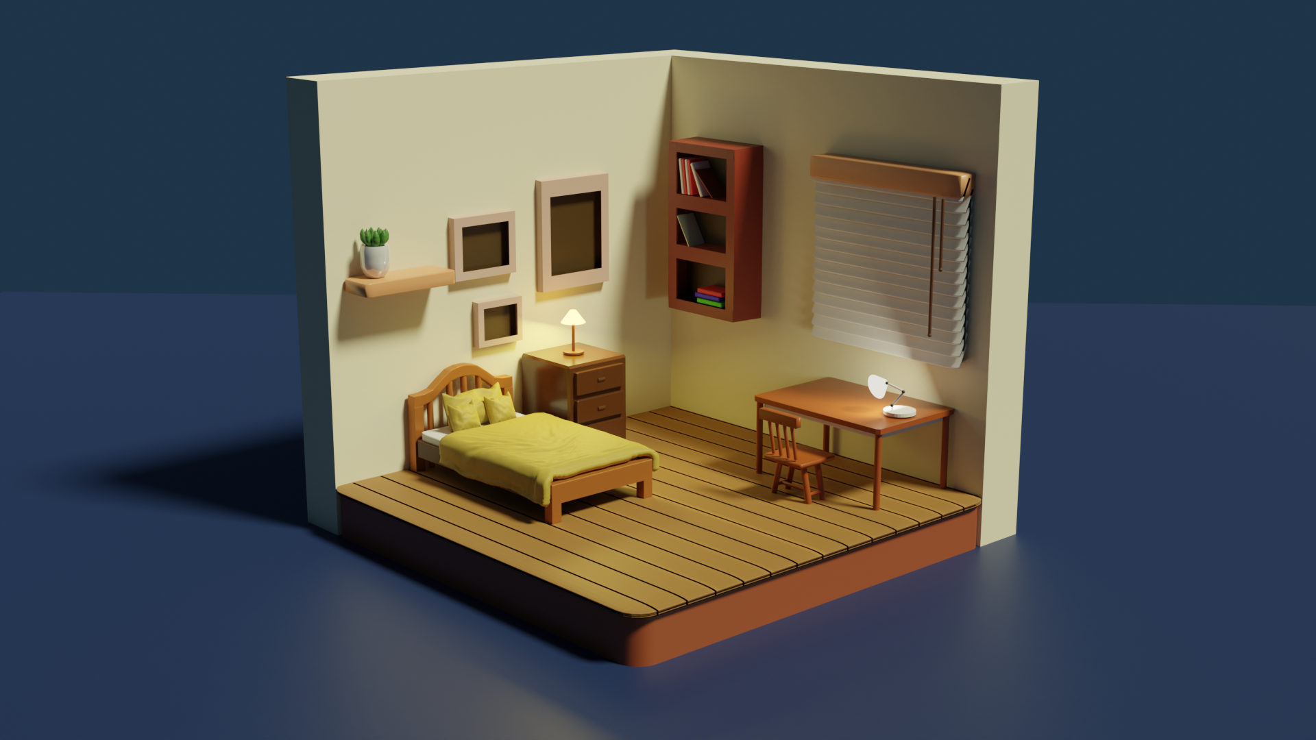 3D Bedroom Model